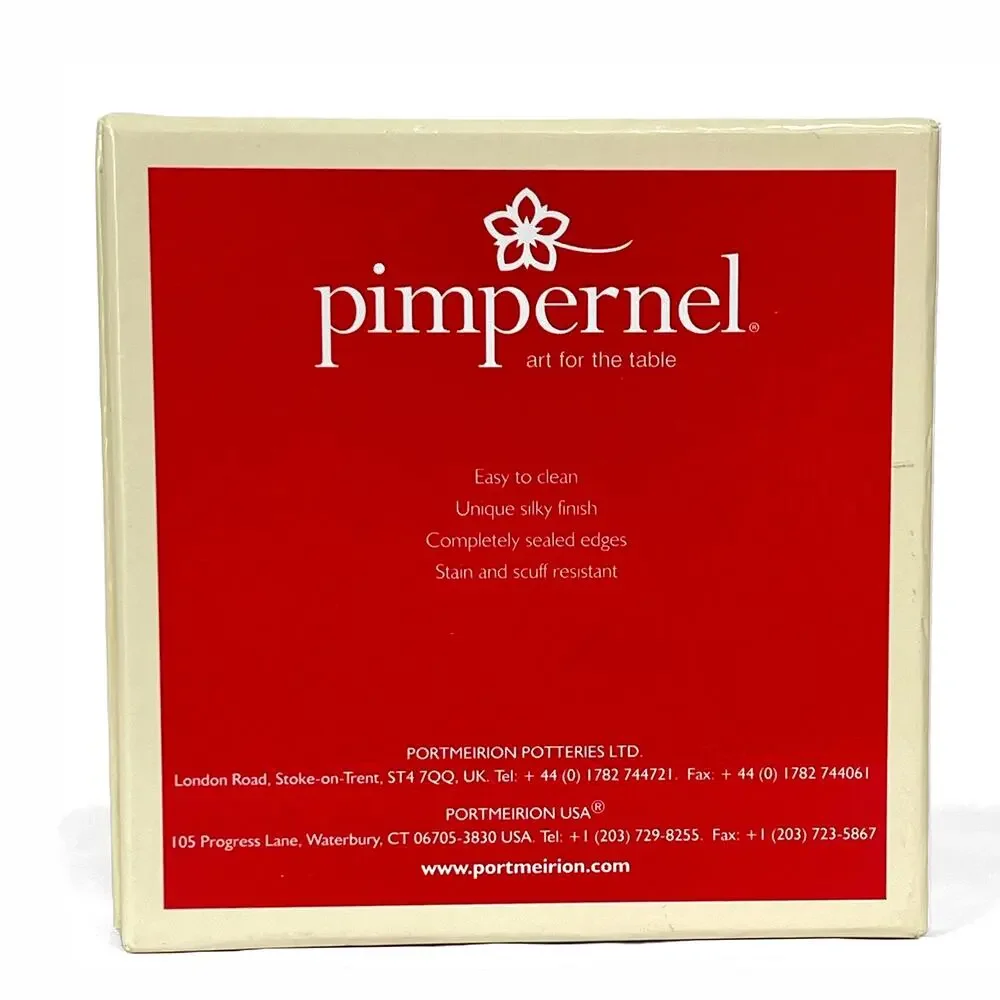 Pimpernel Square Christmas Tree Coasters 6 Cork Backs 4